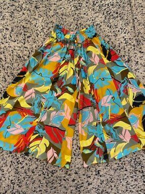 Extra Wide Leg Pants True Destinations L Tassel Colourful